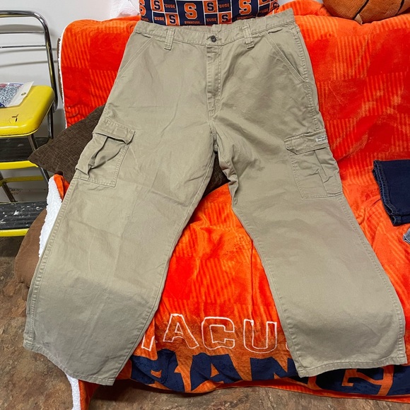 Wrangler Men's Khaki Cargo Pants 36/30 - Picture 1 of 7